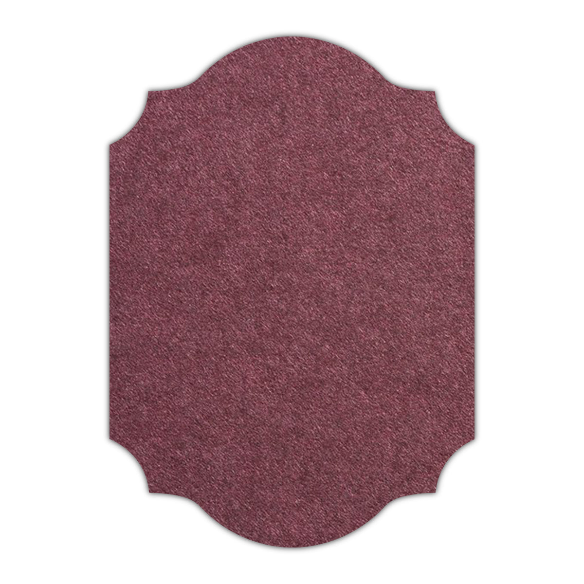 CMYK Print on Merlot Cardstock | Shape P37 | 8" x 10"