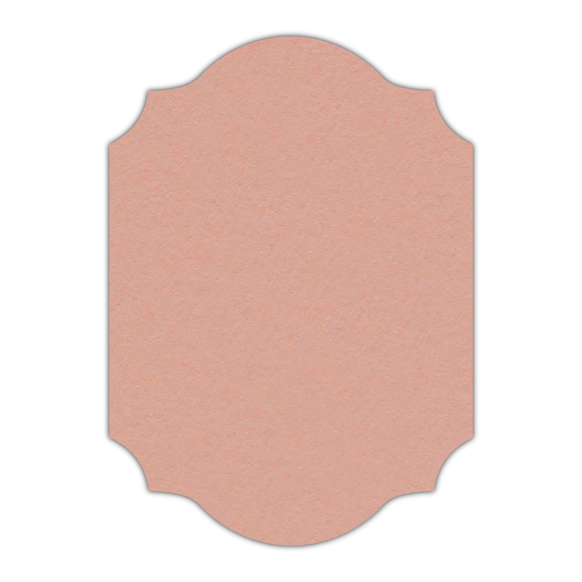 CMYK Print on Old Rose Cardstock | Shape P37 | 3.5" x 5"