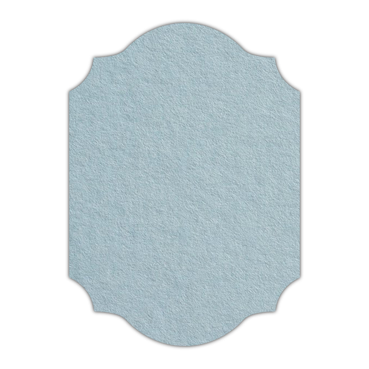 CMYK Print on Placid Blue Cardstock | Shape P37 | 6" x 9"