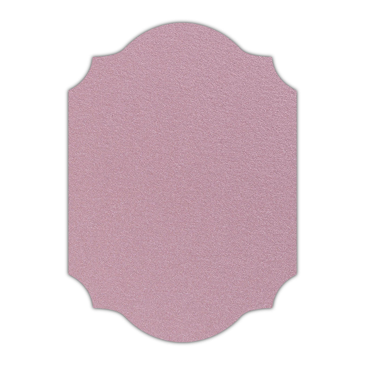 CMYK Print on Shimmer Rose Gold Cardstock | Shape P37 | 8" x 10"