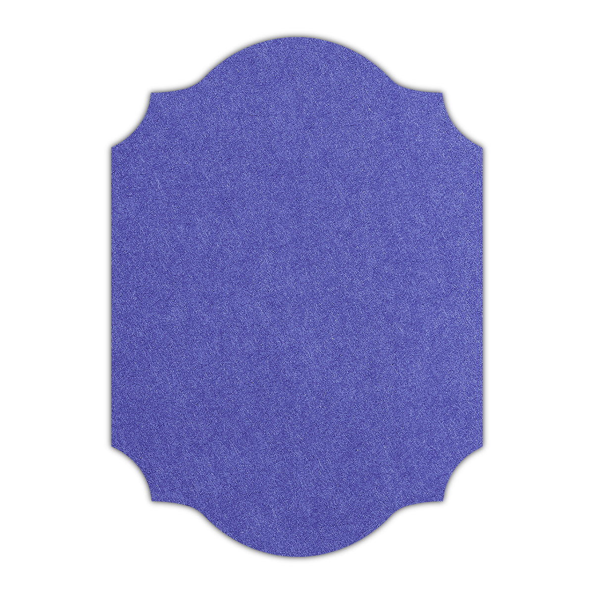 CMYK Print on Royal Blue Cardstock | Shape P37 | 5.5" x 8.5"
