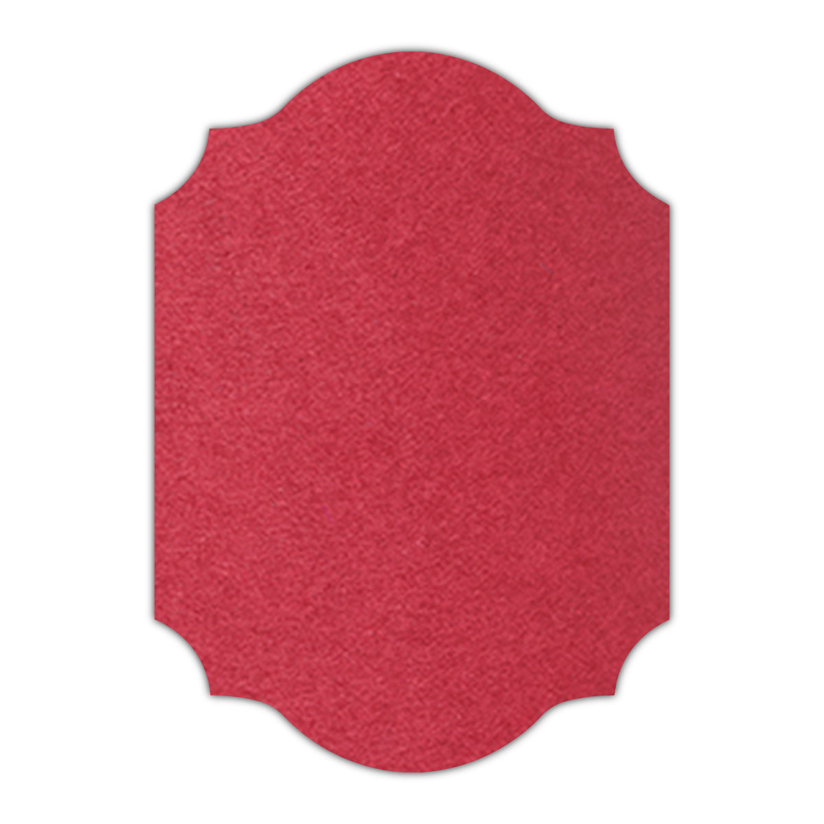 CMYK Print on Scarlet Cardstock | Shape P37 | 12" x 18"