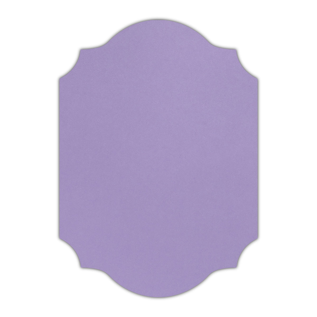 CMYK Print on Shimmer Amethyst Cardstock | Shape P37 | 5" x 8"