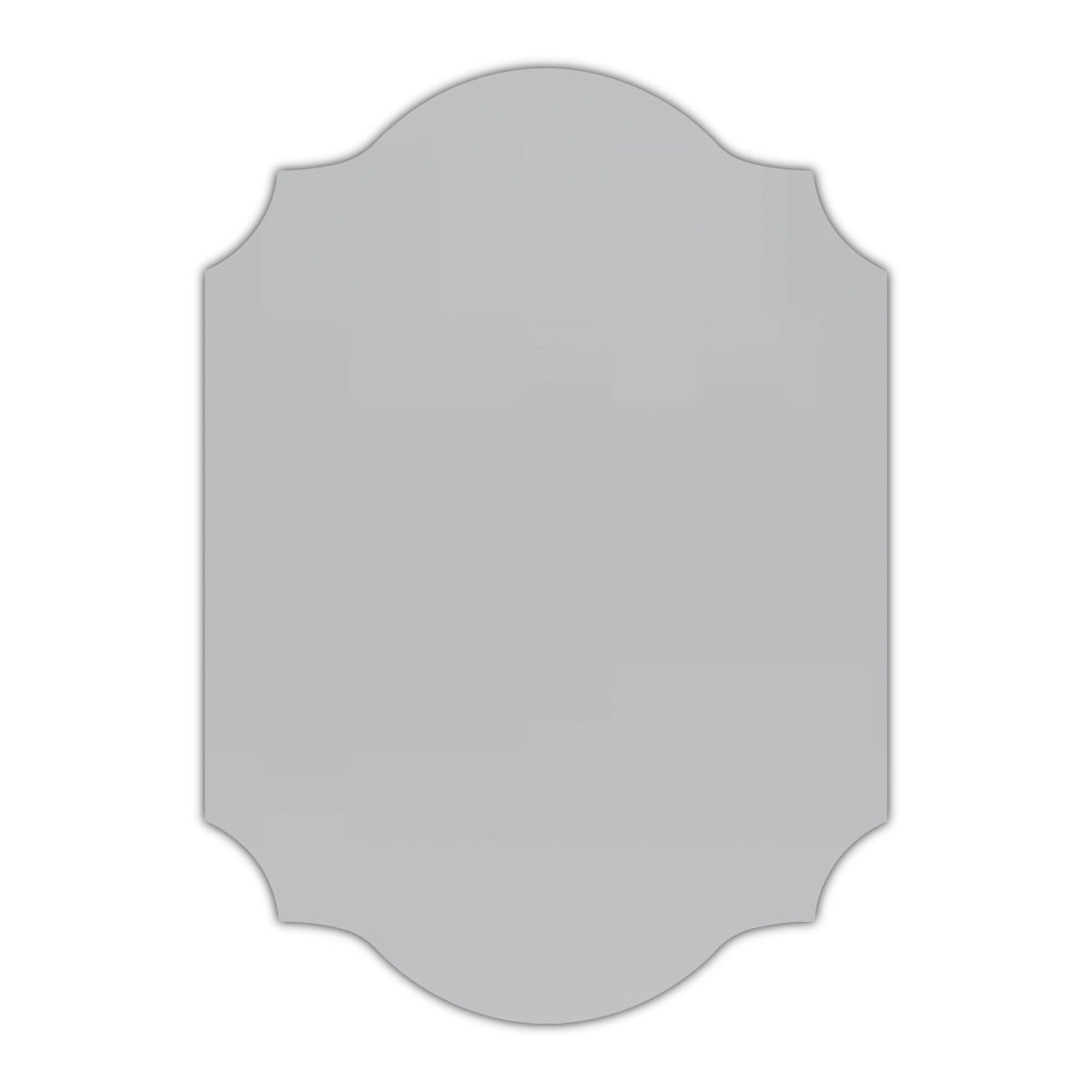 CMYK Print on Shimmer Silver Cardstock | Shape P37 | 2" x 3"
