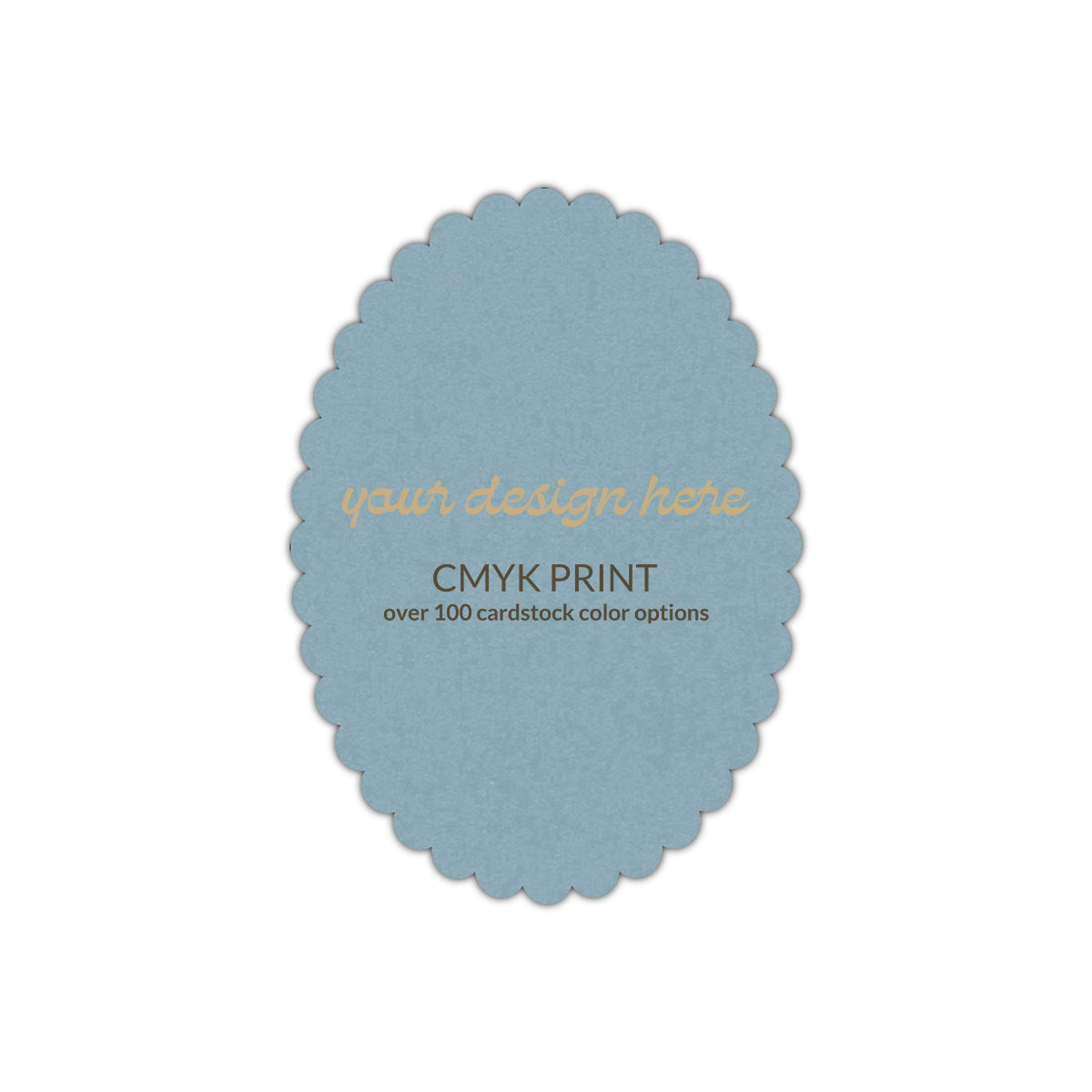 Shape P40 Diecut Card | CMYK Print | 2" x 3"