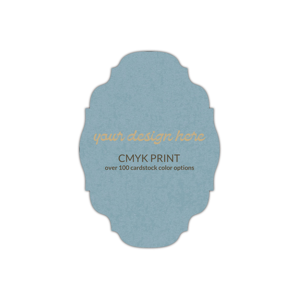 Shape P42 Diecut Card | CMYK Print | 11" x 14"
