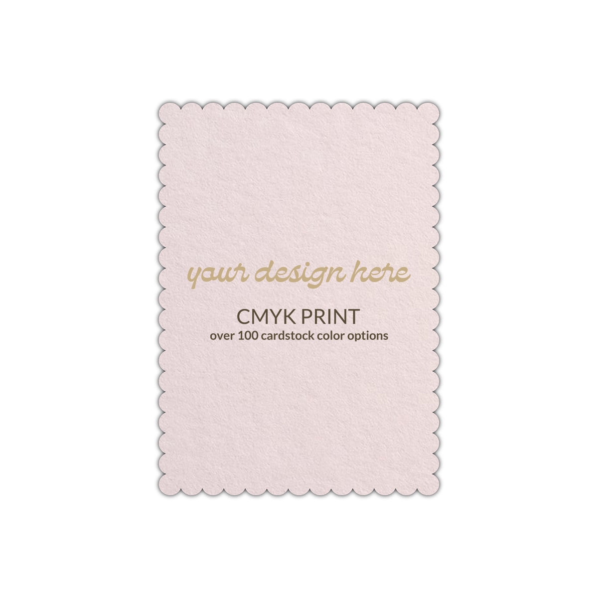Shape P45 Diecut Card | CMYK Print | 2.5" x 3.5"