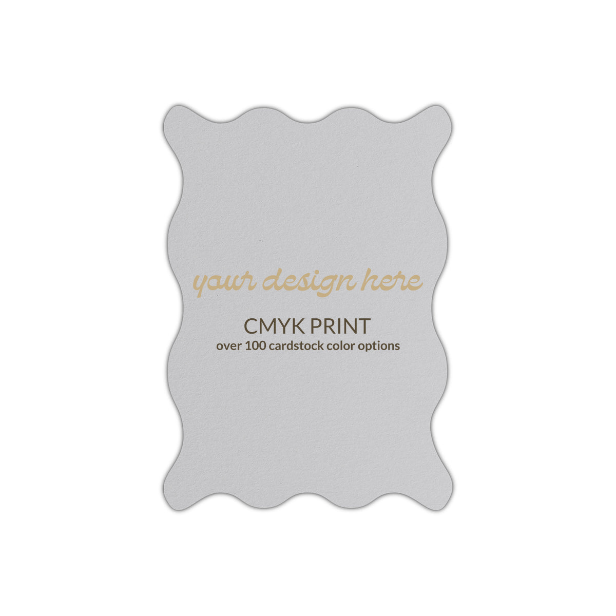 Shape P47 Diecut Card | CMYK Print | 11" x 17"