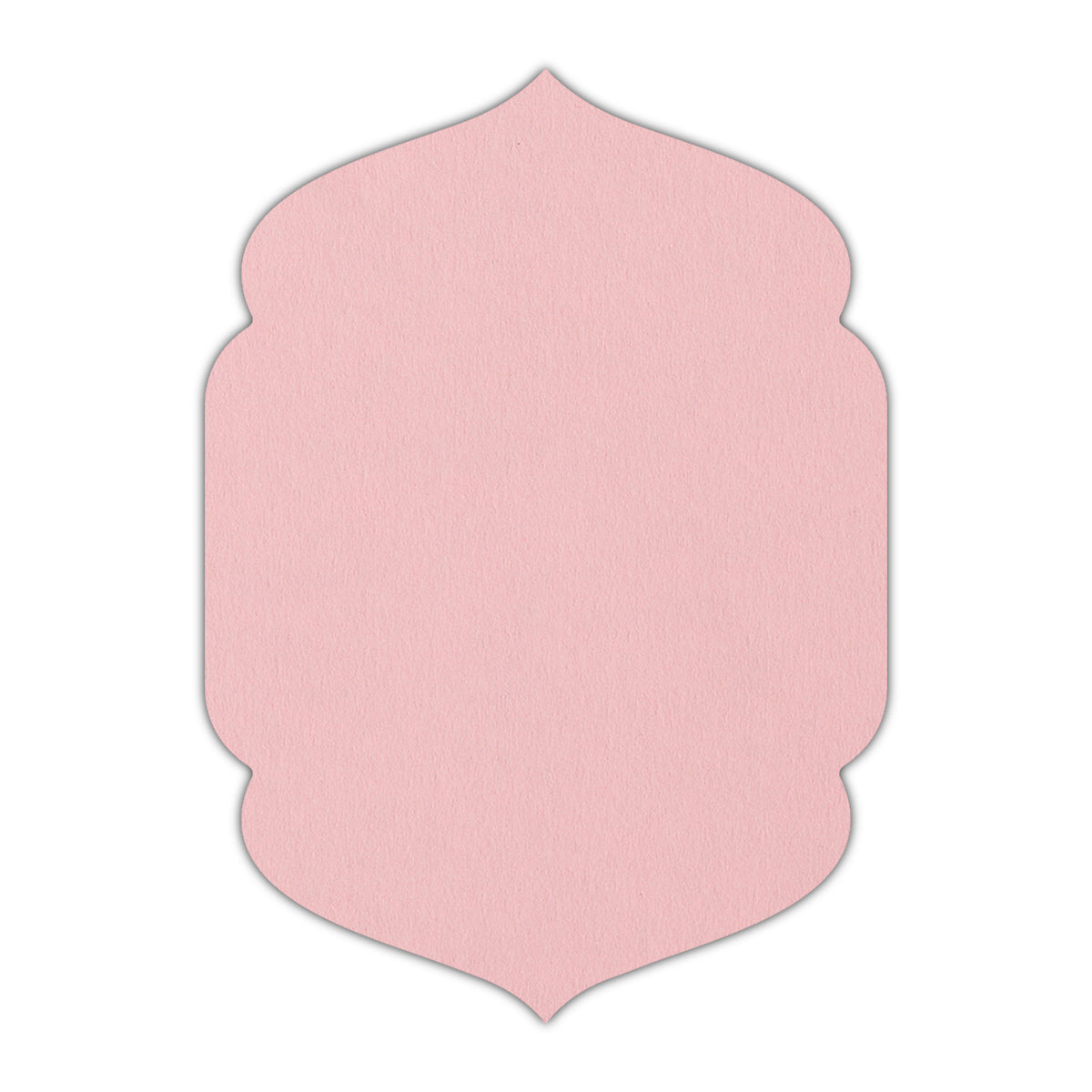 CMYK Print on Candy Pink Cardstock | Shape P4 | 2" x 3"