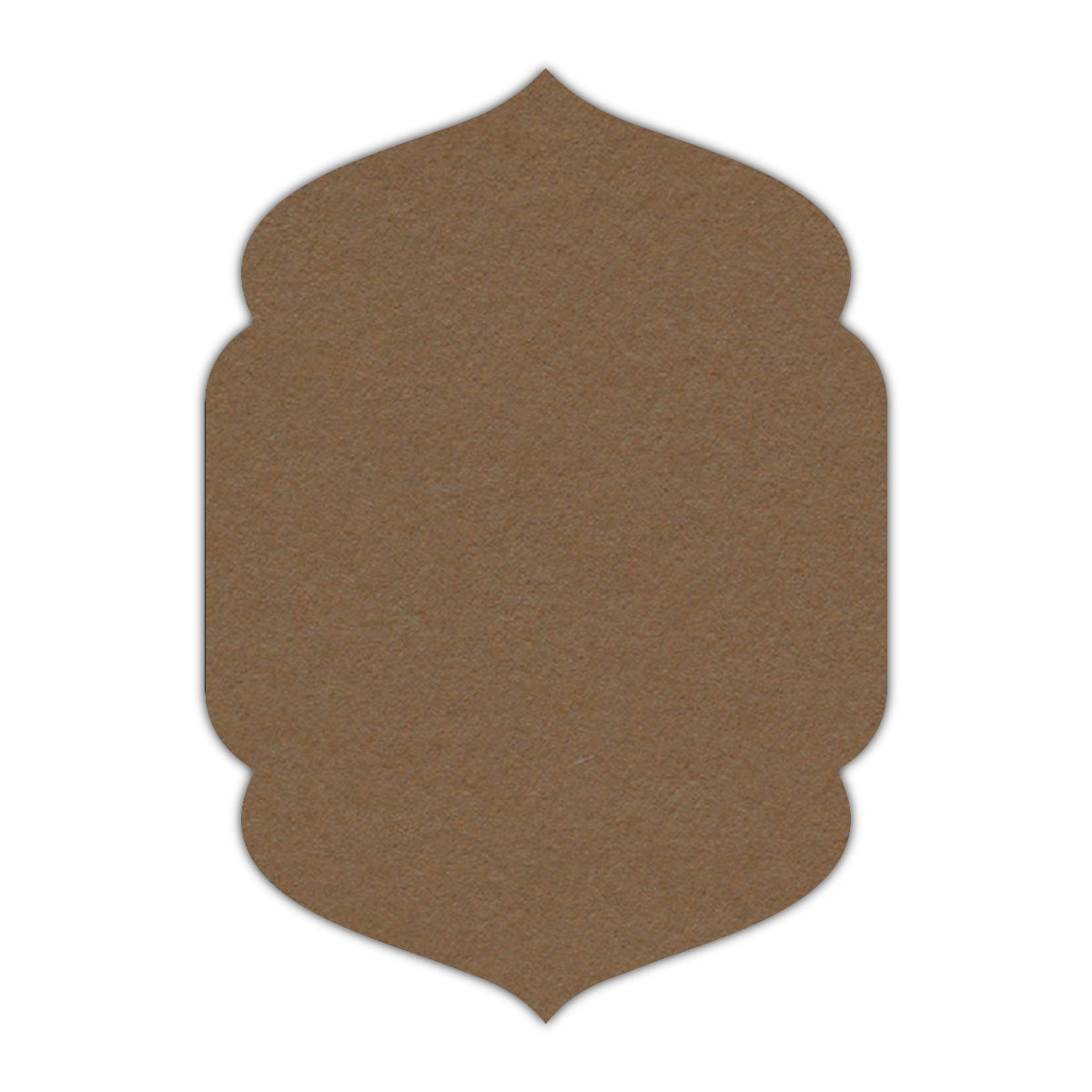 CMYK Print on Cappuccino Cardstock | Shape P4 | 11" x 14"