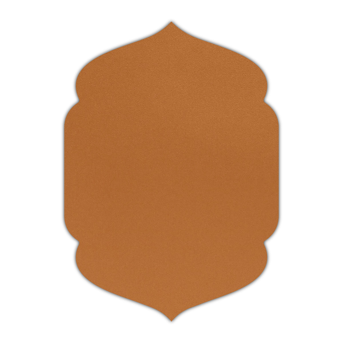 CMYK Print on Shimmer Copper Cardstock | Shape P4 | 3" x 4"