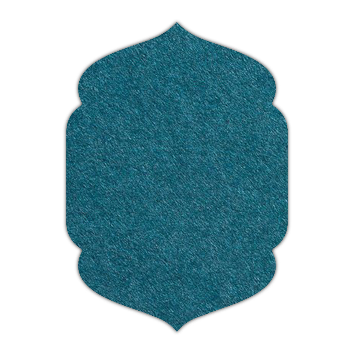 CMYK Print on Dark Teal Blue Cardstock | Shape P4 | 3.5" x 5"