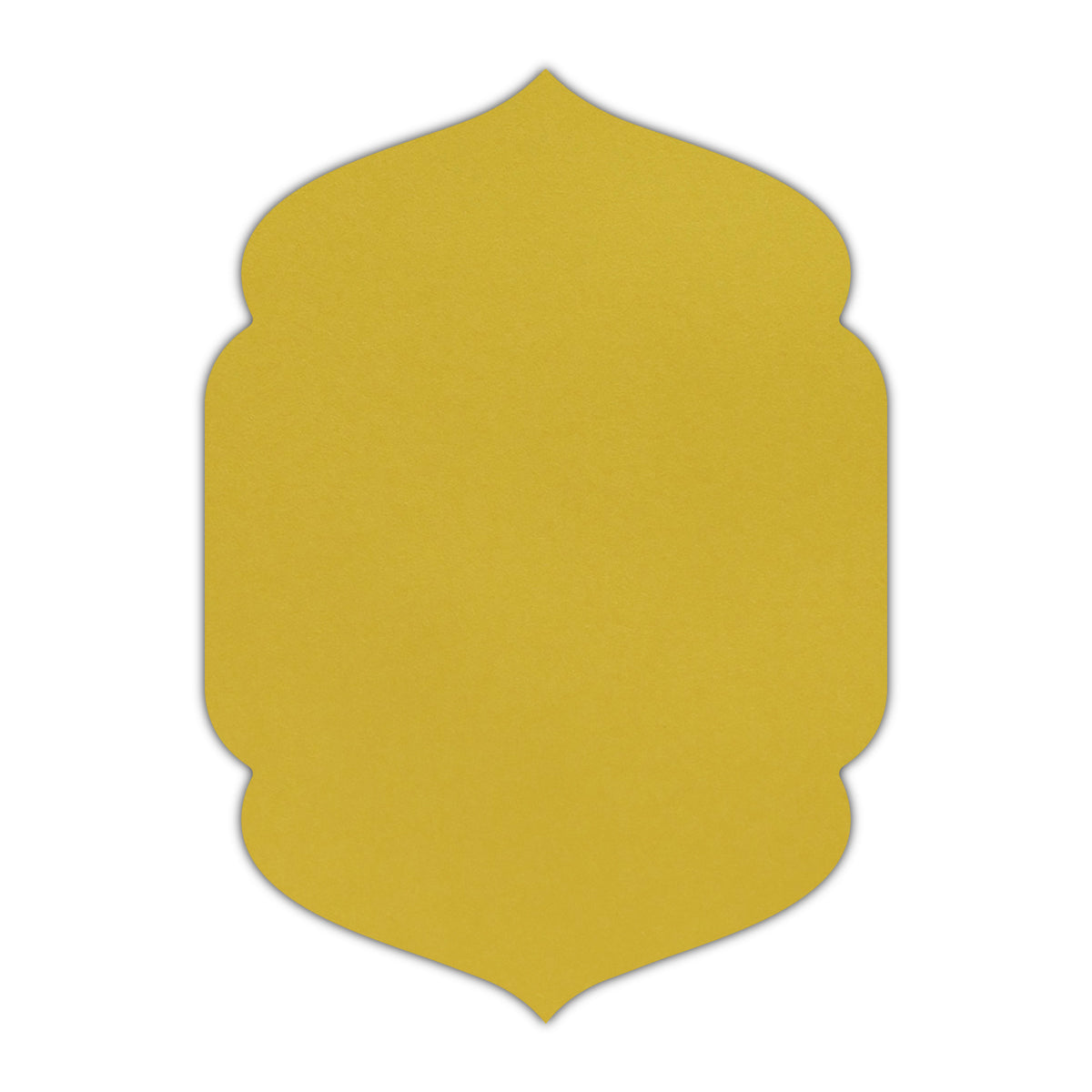CMYK Print on Shimmer Fine Gold Cardstock | Shape P4 | 4.25" x 5.5"
