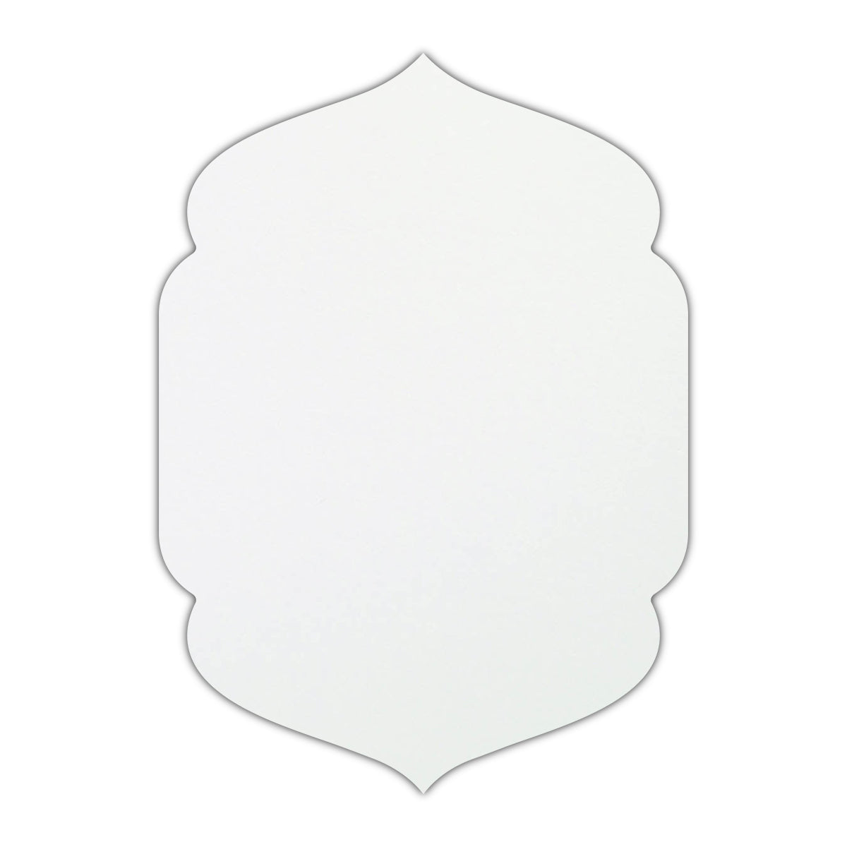 CMYK Print on Shimmer Ice Gold Cardstock | Shape P4 | 3" x 4"