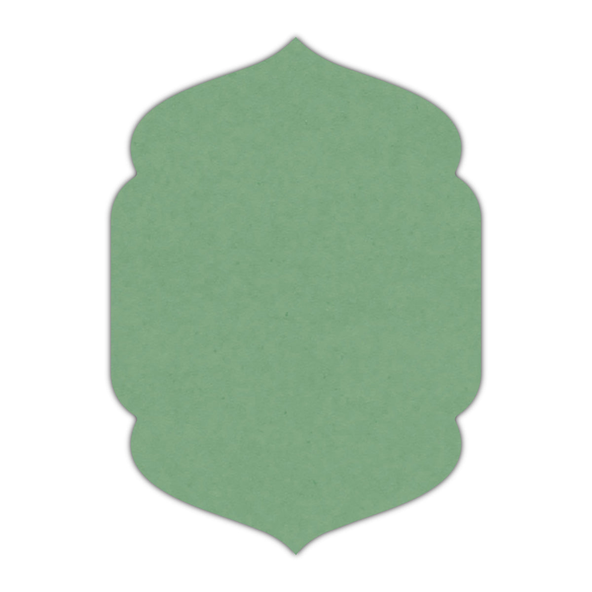 CMYK Print on Matcha Tea Cardstock | Shape P4 | 5" x 8"