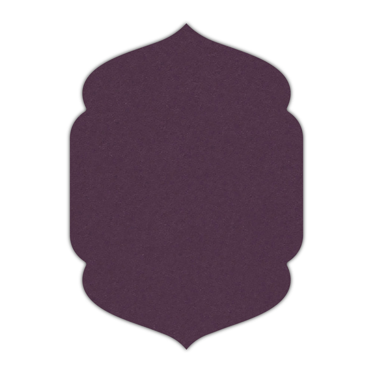 CMYK Print on Prune Cardstock | Shape P4 | 3" x 5"