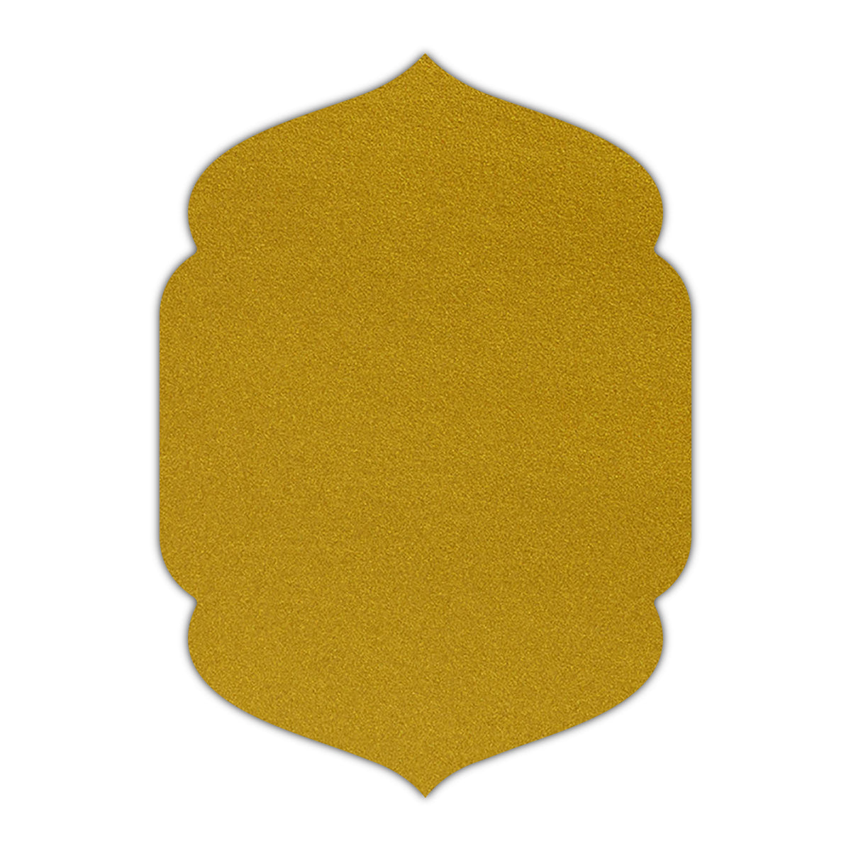 CMYK Print on Shimmer Super Gold Cardstock | Shape P4 | 4.25" x 5.5"