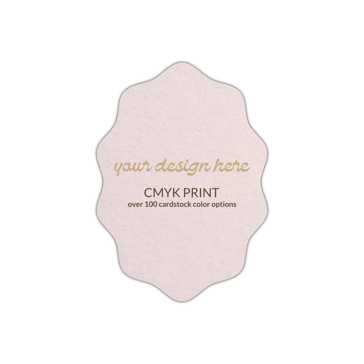 Shape P50 Diecut Card | CMYK Print | 2.5" x 3.5"