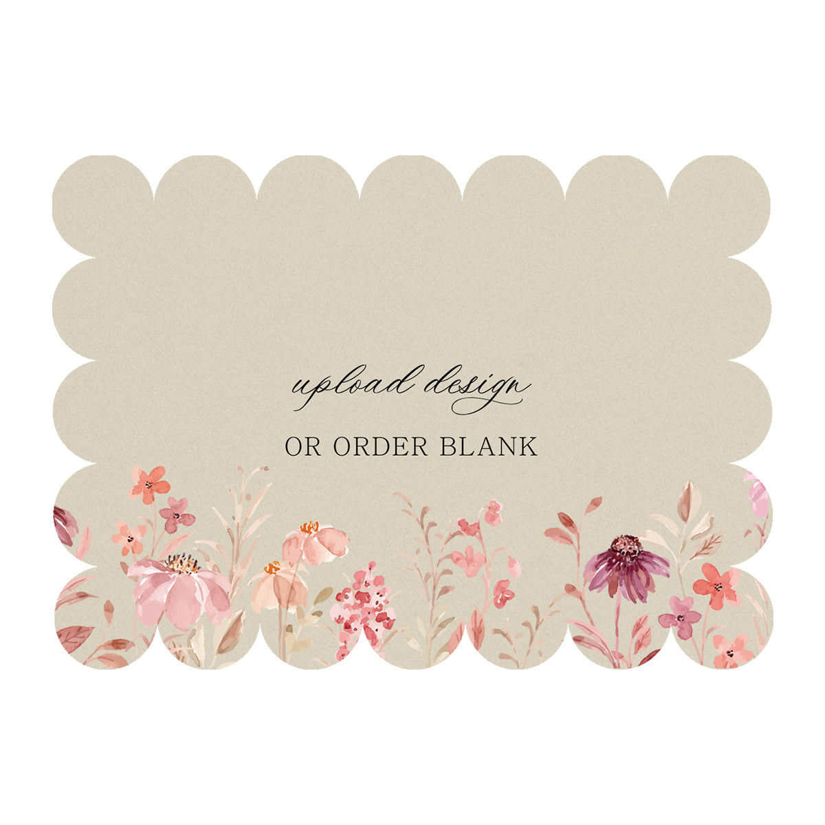 Custom Wedding Prints on Diecut Shaped Cardstock | Shape P50