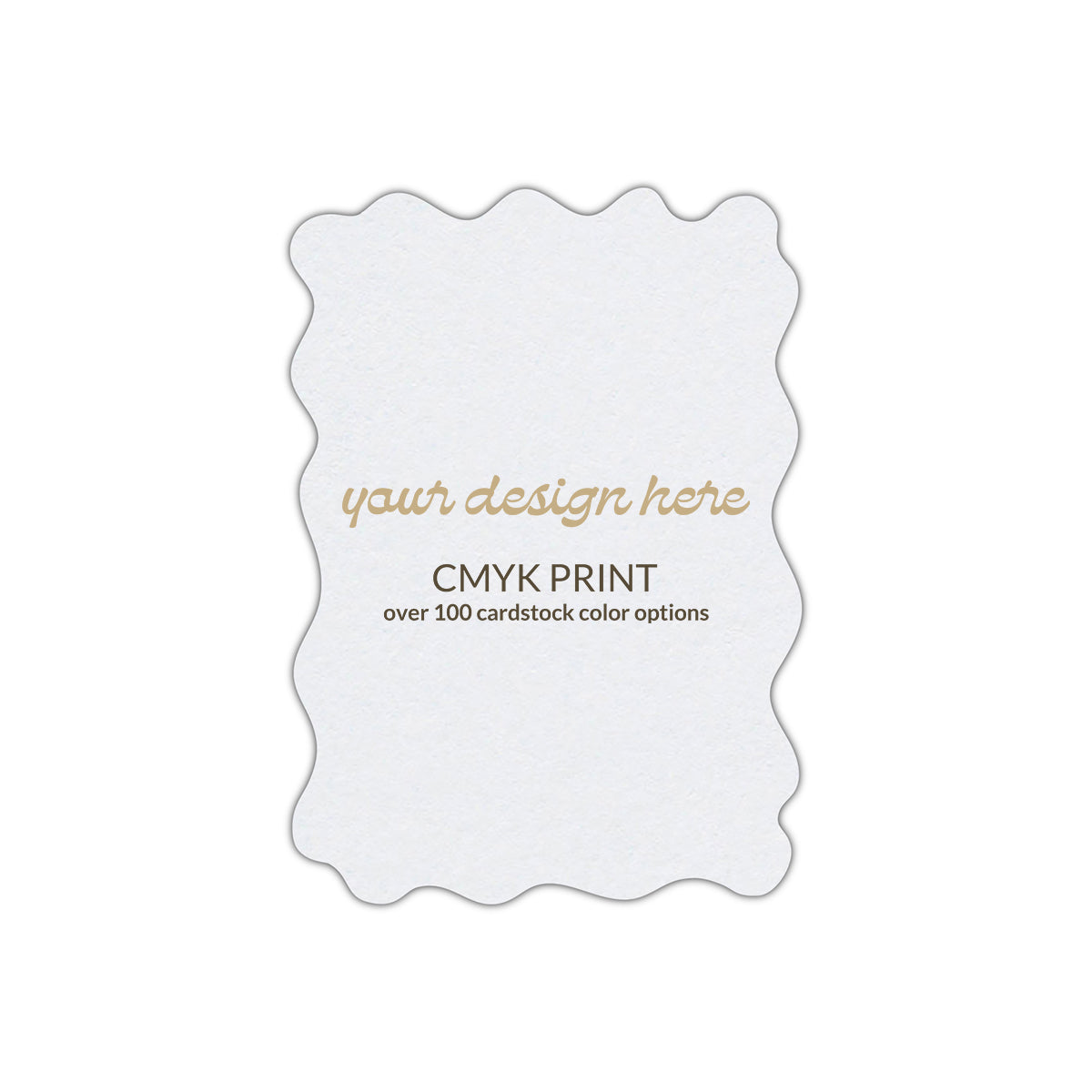 Shape P52 Diecut Card | CMYK Print | 8.5" x 11"