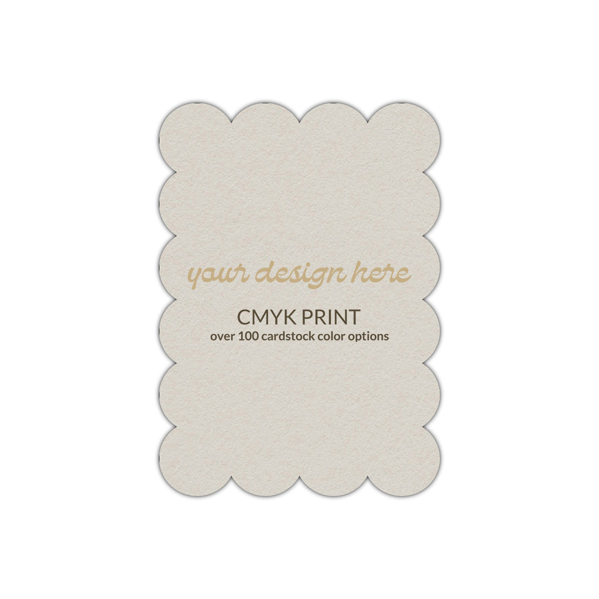 Shape P54 Diecut Card | CMYK Print | 11" x 17"