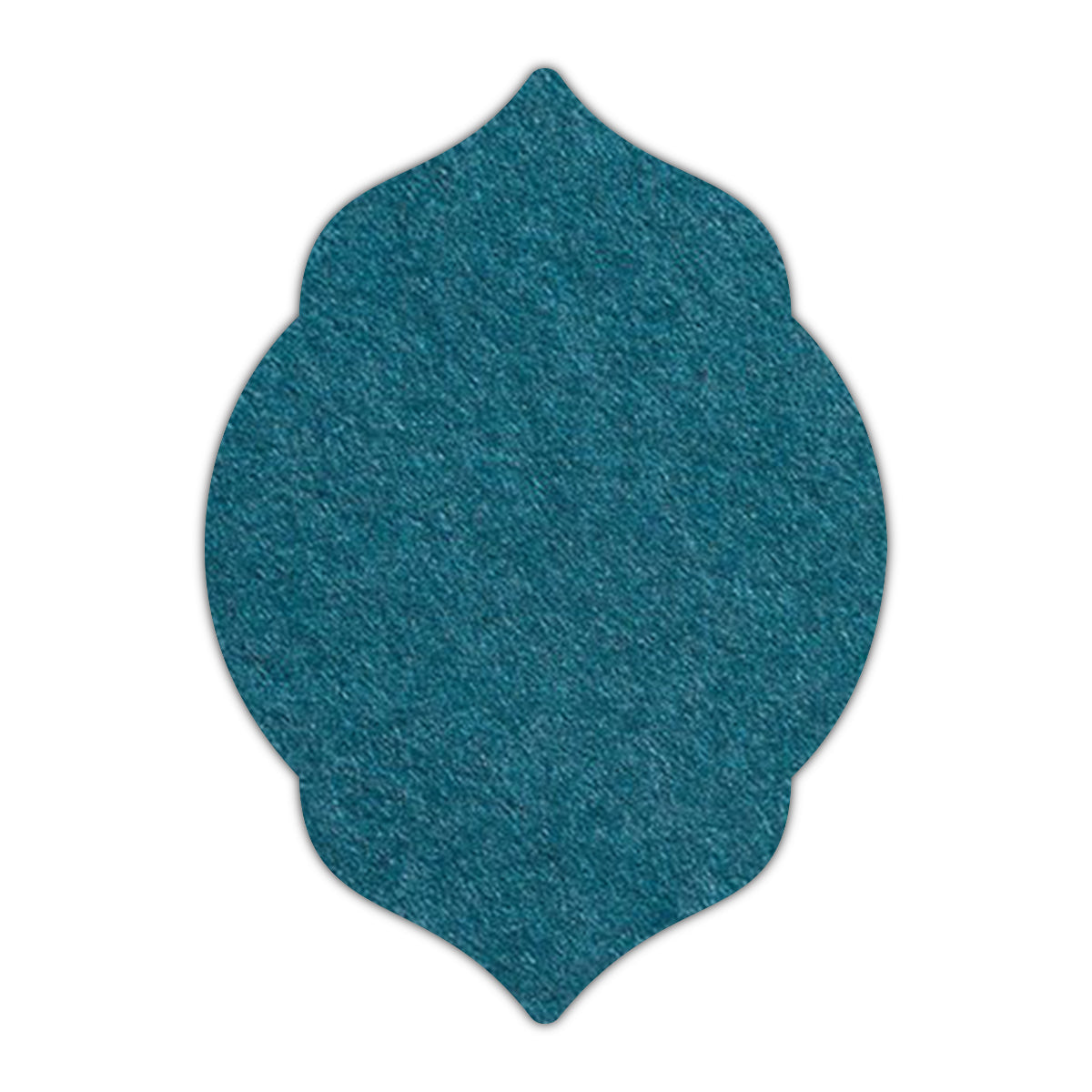 CMYK Print on Dark Teal Blue Cardstock | Shape P5 | 3" x 4"