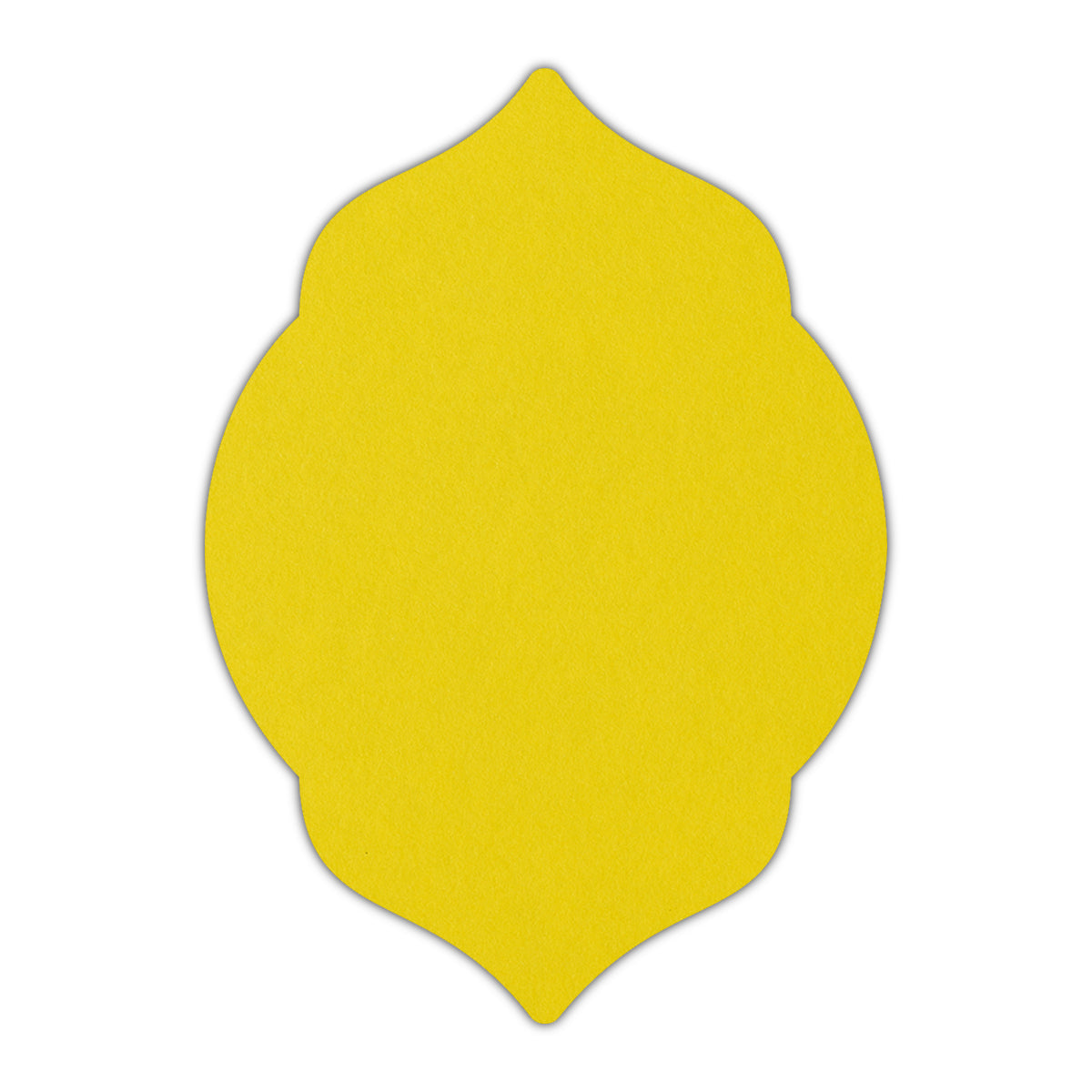 CMYK Print on Factory Yellow Cardstock | Shape P5 | 2" x 3"