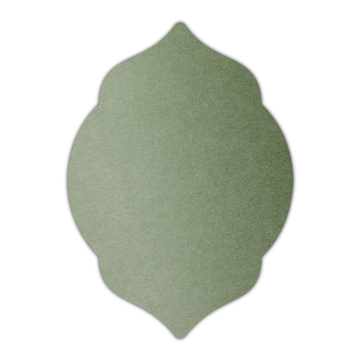 CMYK Print on Mid Green Cardstock | Shape P5 | 2.5" x 3.5"