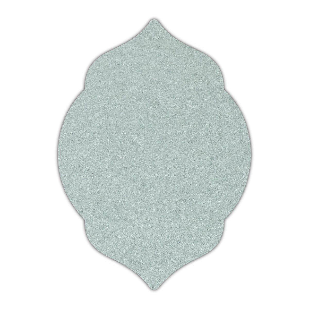 CMYK Print on Powder Green Cardstock | Shape P5 | 3.5" x 5"