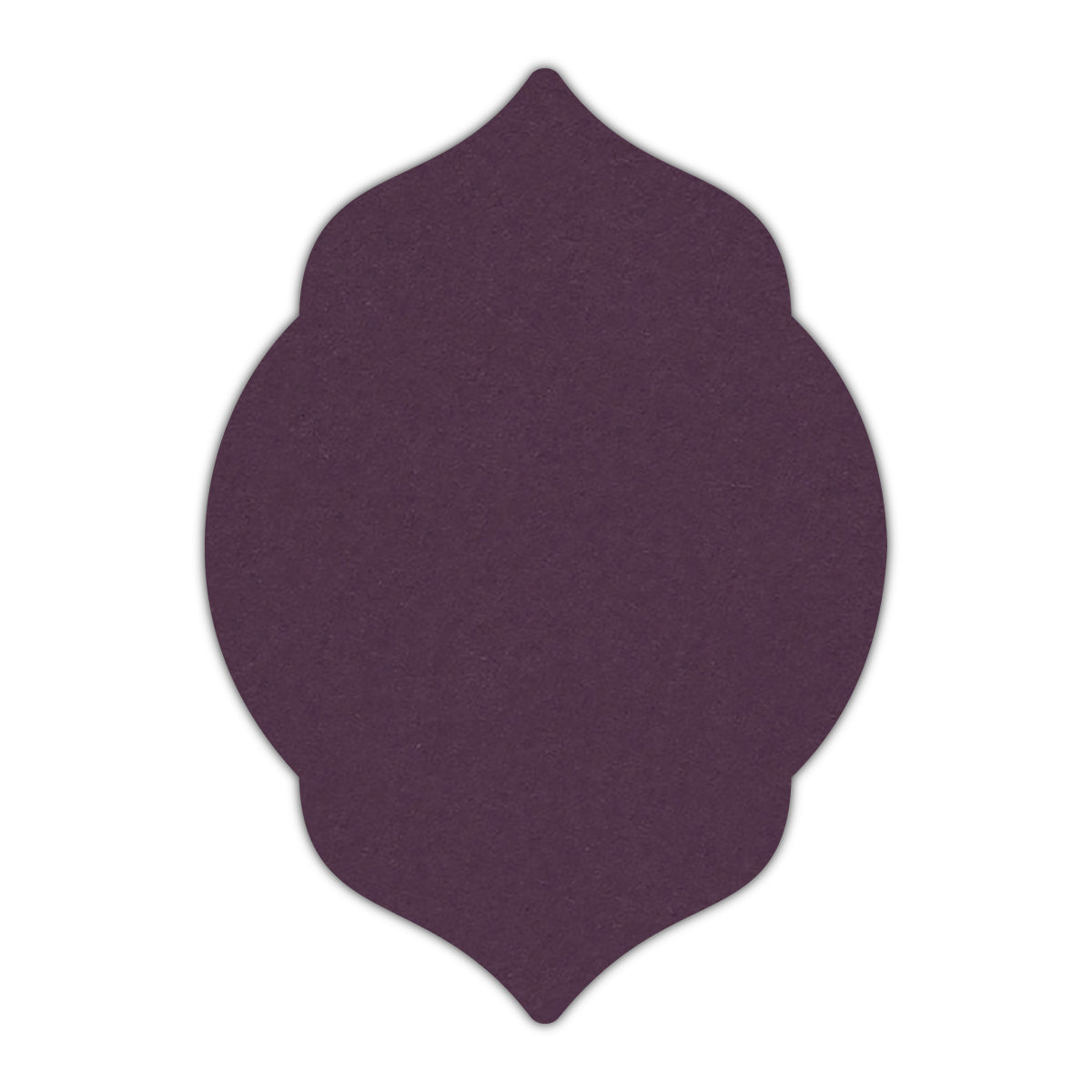 CMYK Print on Prune Cardstock | Shape P5 | 2" x 3"