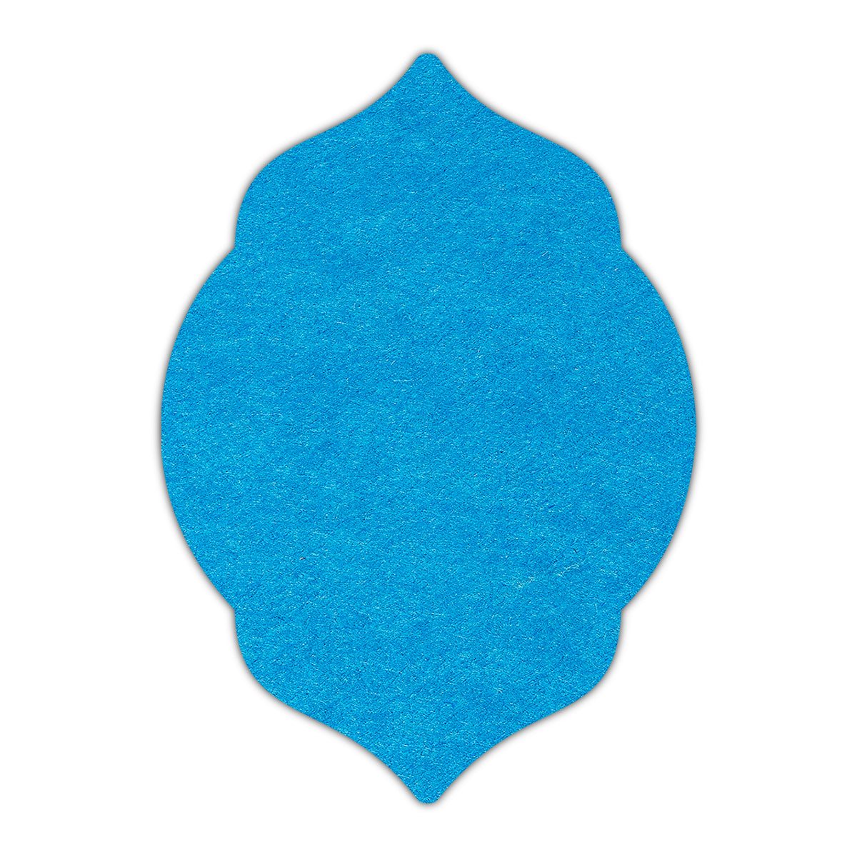 CMYK Print on Tabriz Blue Cardstock | Shape P5 | 2.5" x 3.5"