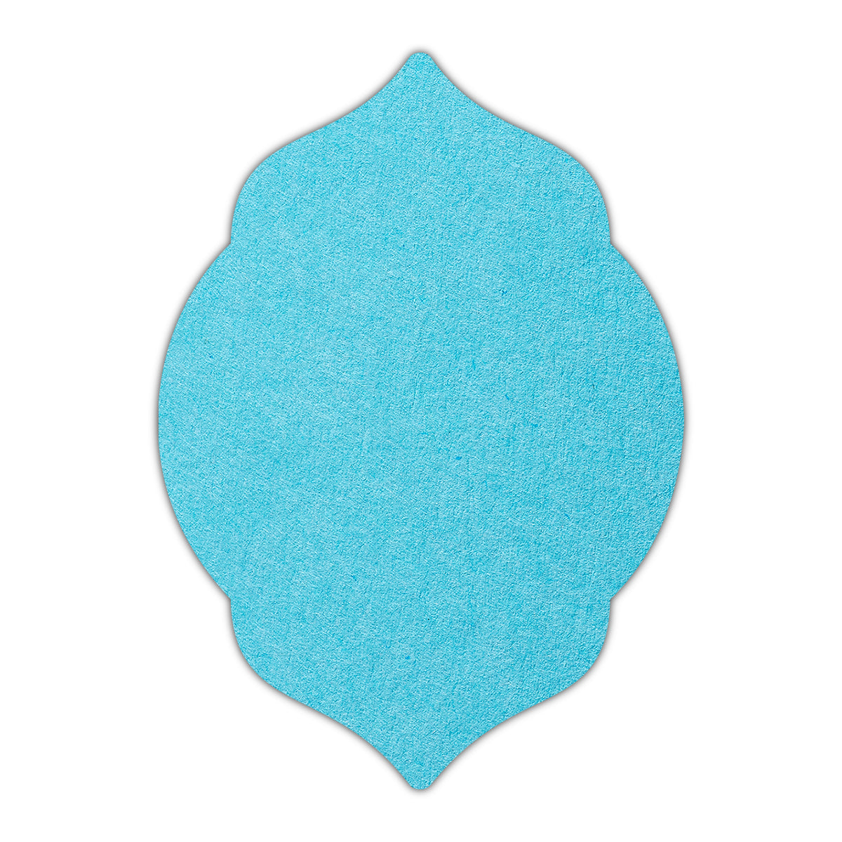 CMYK Print on Turquoise Cardstock | Shape P5 | 12" x 18"