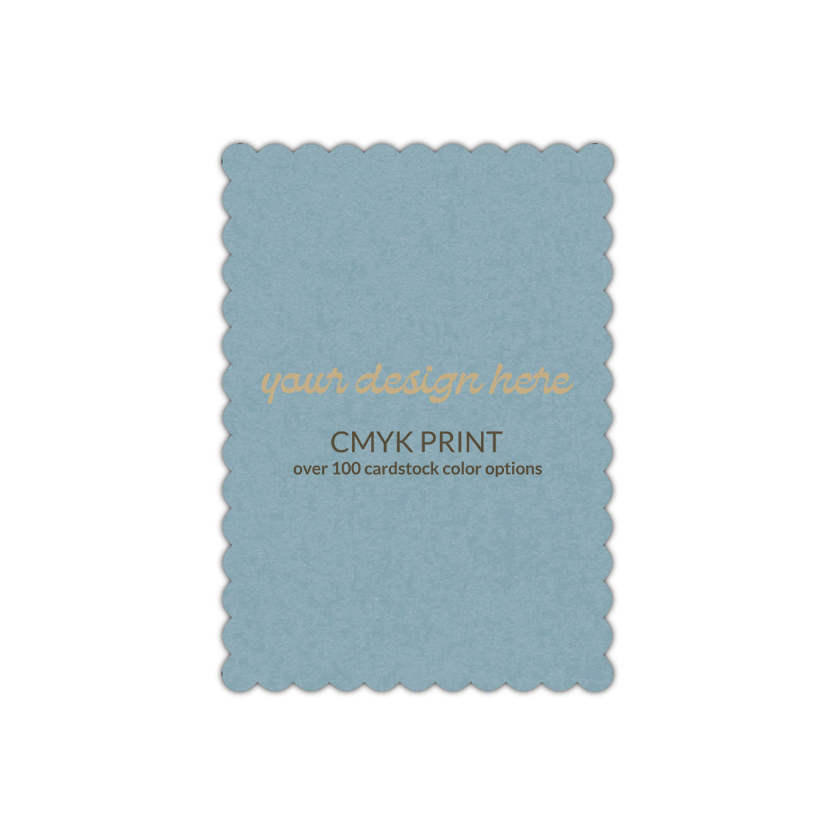 Shape P60 Diecut Card | CMYK Print | 5.5" x 8.5"