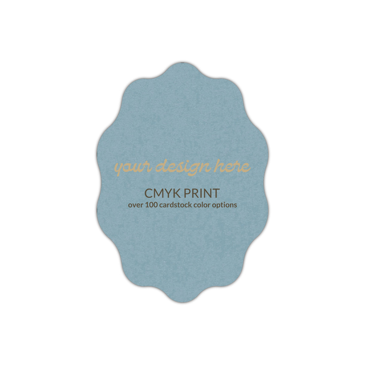 Shape P61 Diecut Card | CMYK Print | 6" x 9"