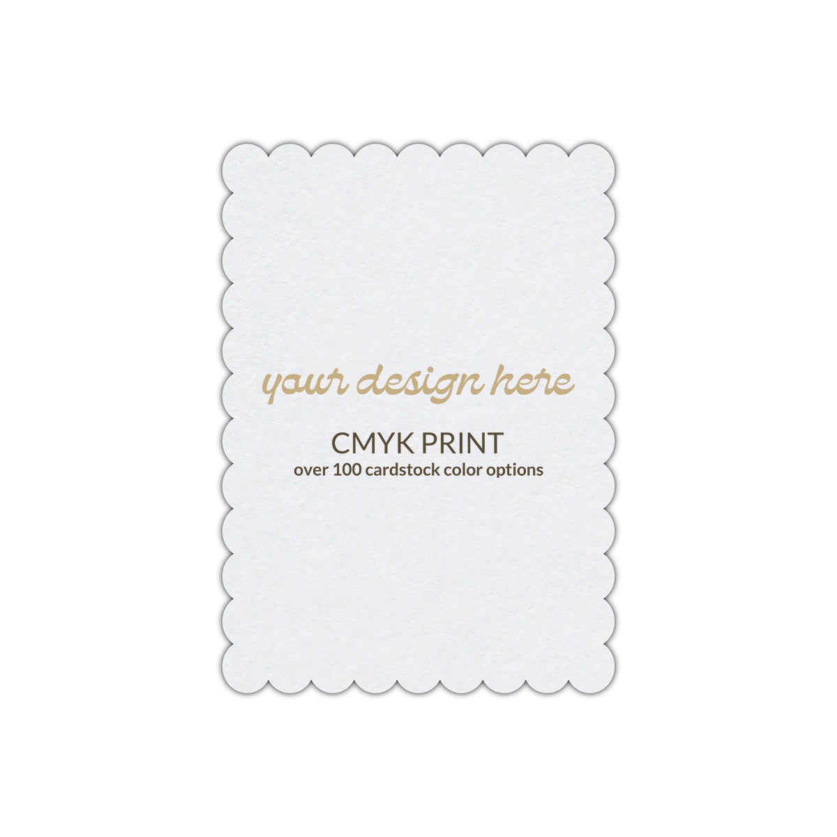 Shape P63 Diecut Card | CMYK Print | 2" x 3.5"