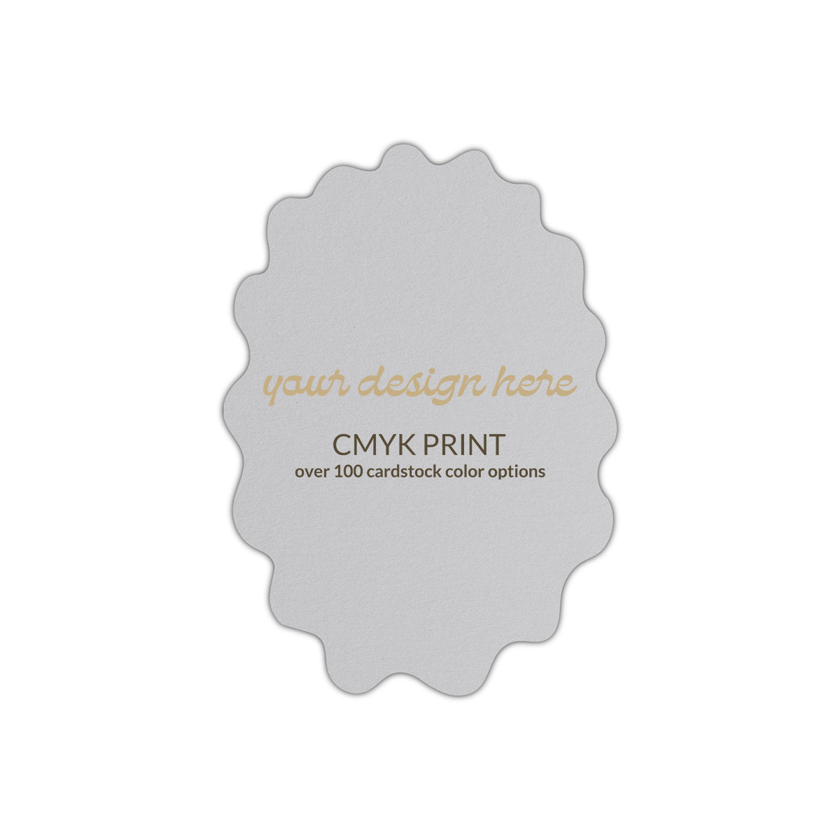 Shape P67 Diecut Card | CMYK Print | 11" x 17"