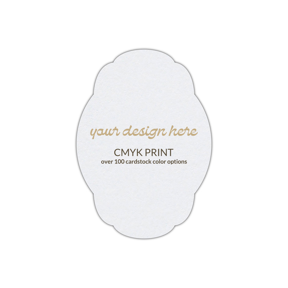 Shape P68 Diecut Card | CMYK Print | 2" x 3.5"