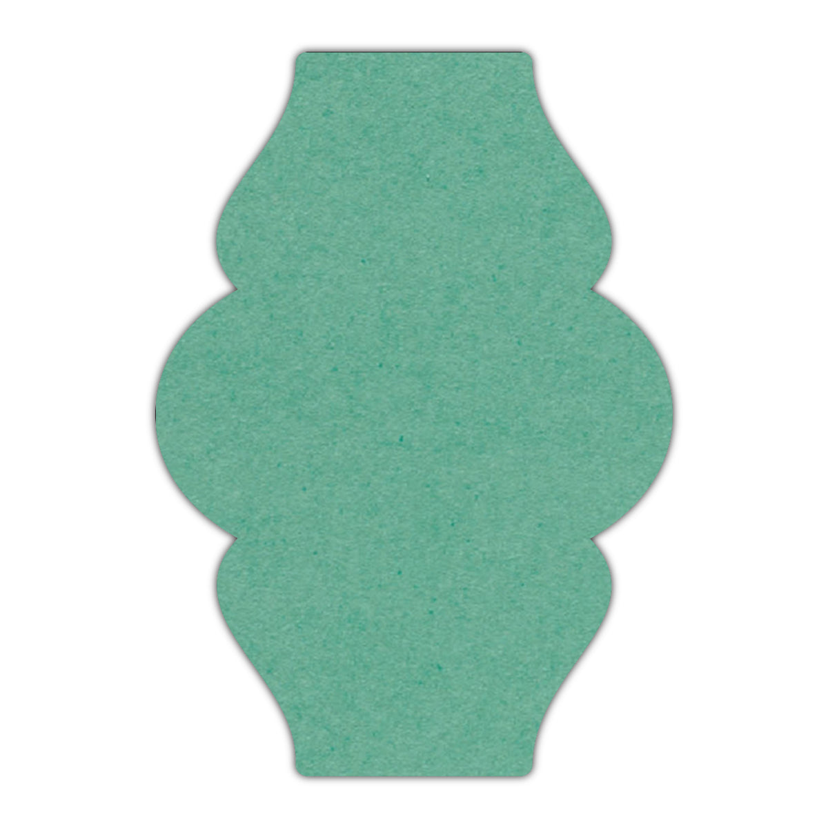 CMYK Print on Caribbean Blue Cardstock | Shape P6 | 11" x 17"