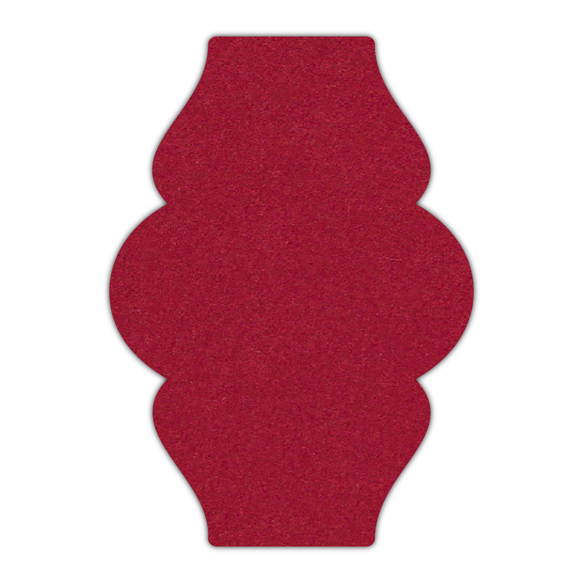 CMYK Print on Guardsman Red Cardstock | Shape P6 | 3" x 5"