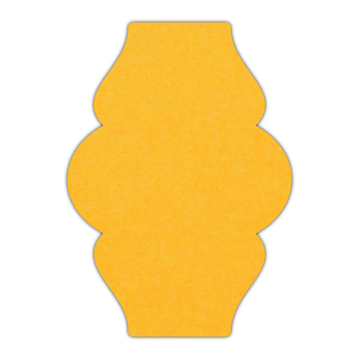 CMYK Print on Indian Yellow Cardstock | Shape P6 | 2" x 3.5"