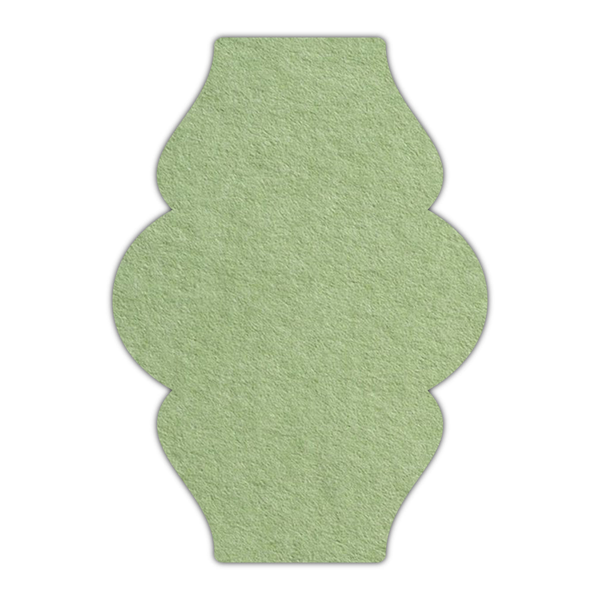 CMYK Print on Olive Green Cardstock | Shape P6 | 2.5" x 3.5"