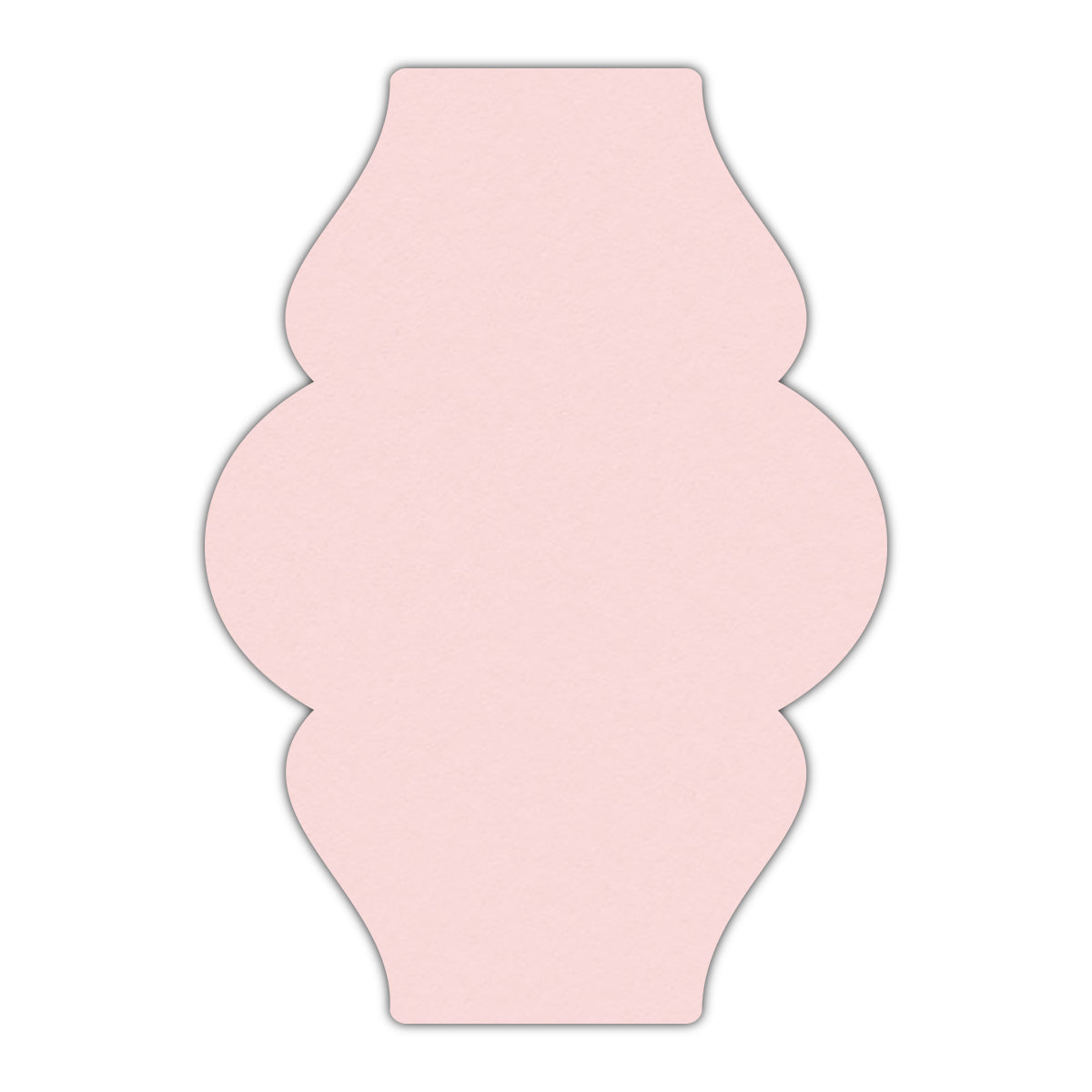 CMYK Print on Pastel Pink Cardstock | Shape P6 | 3" x 5"