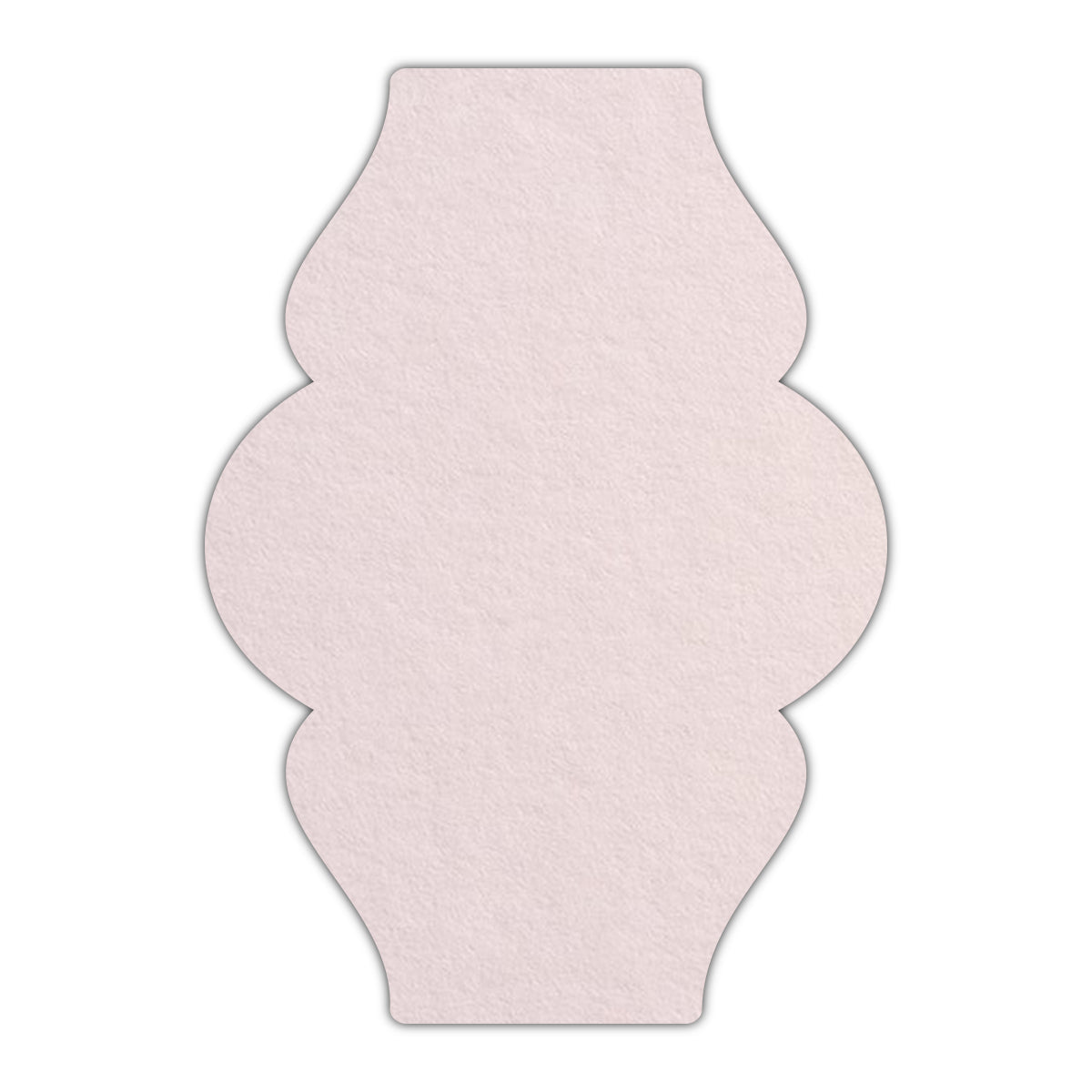 CMYK Print on Powder Pink Cardstock | Shape P6 | 5" x 7"