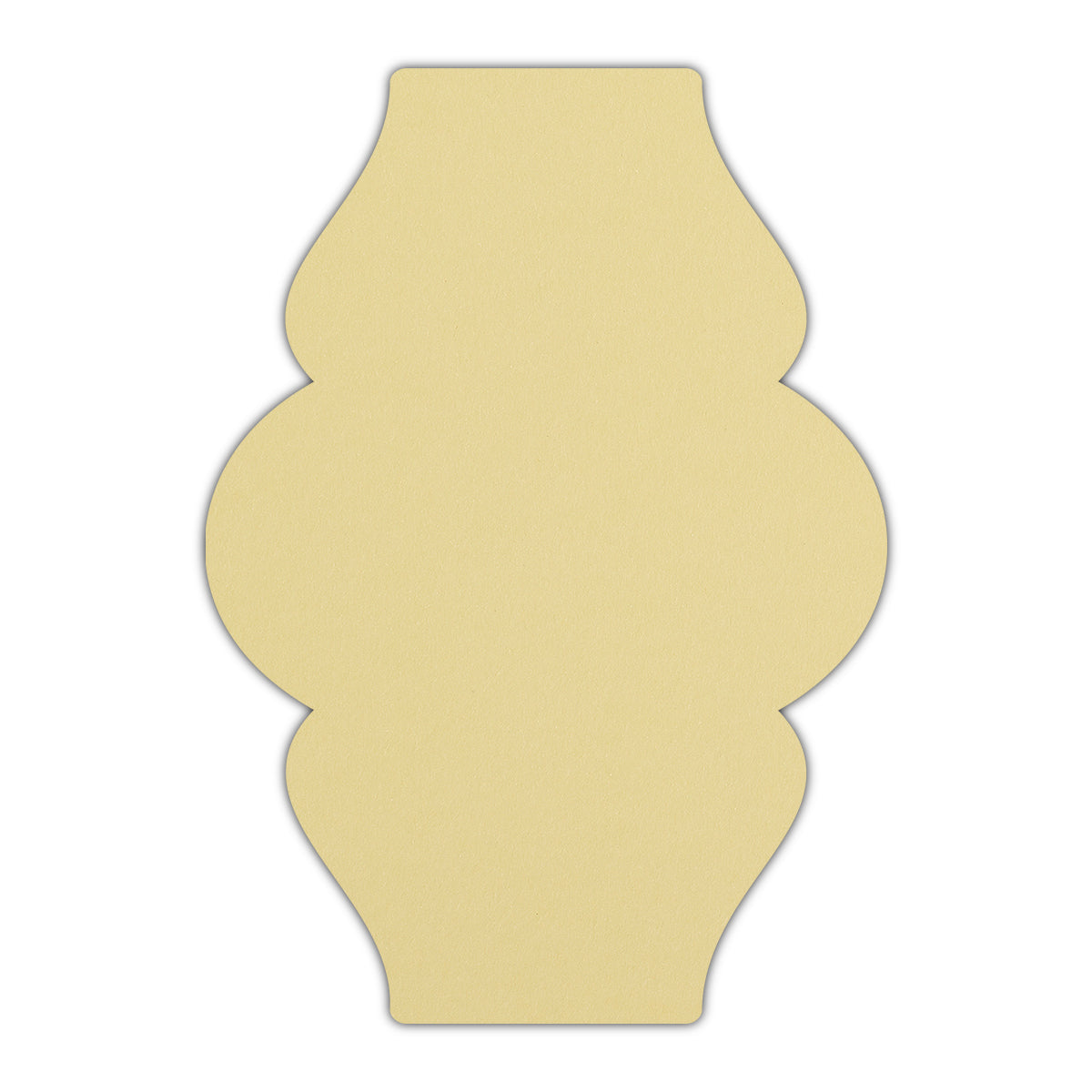 CMYK Print on Sorbet Yellow Cardstock | Shape P6 | 5" x 7"
