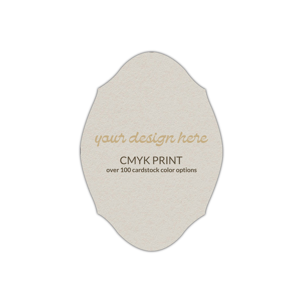 Shape P71 Diecut Card | CMYK Print | 5" x 7"