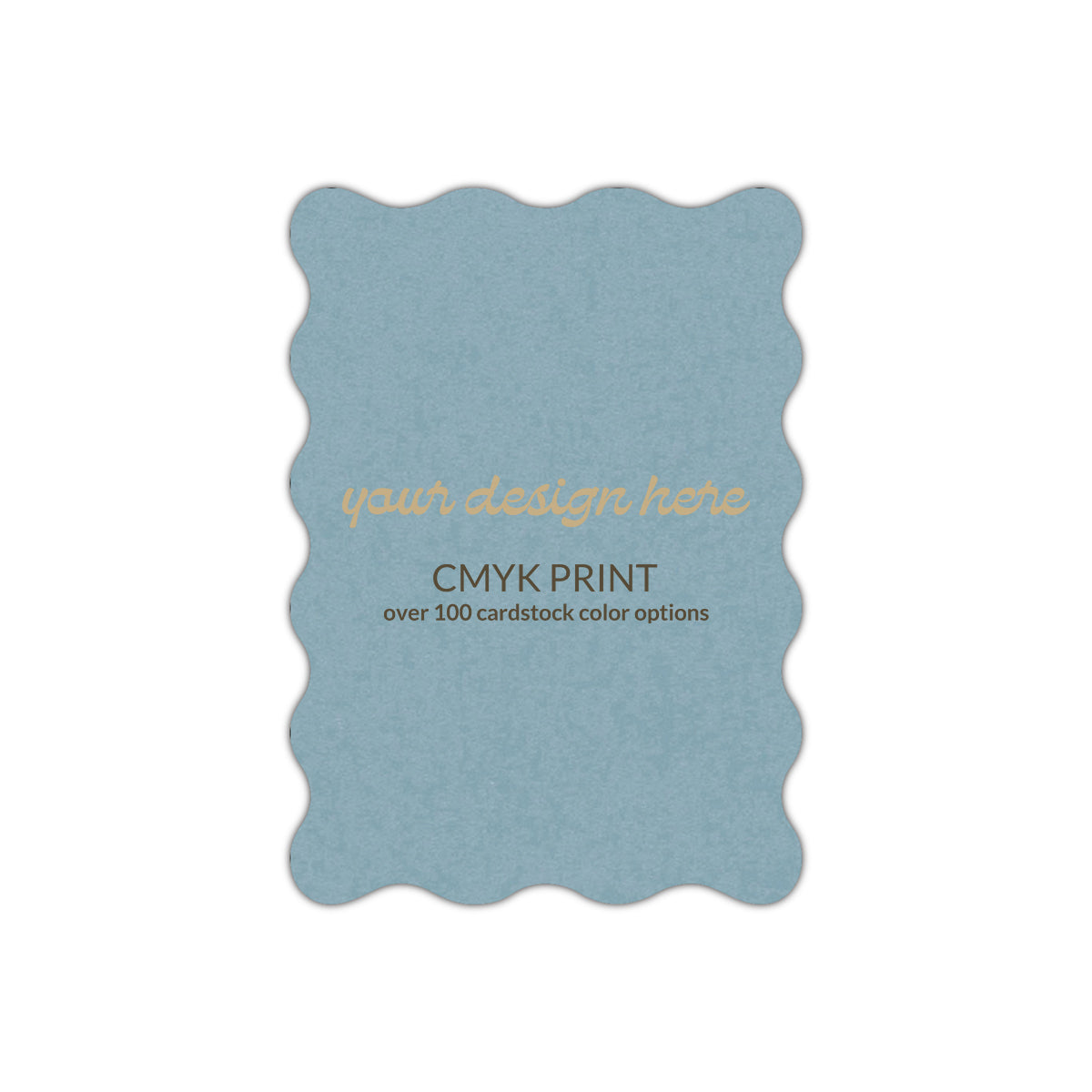 Shape P73 Diecut Card | CMYK Print | 5" x 7"