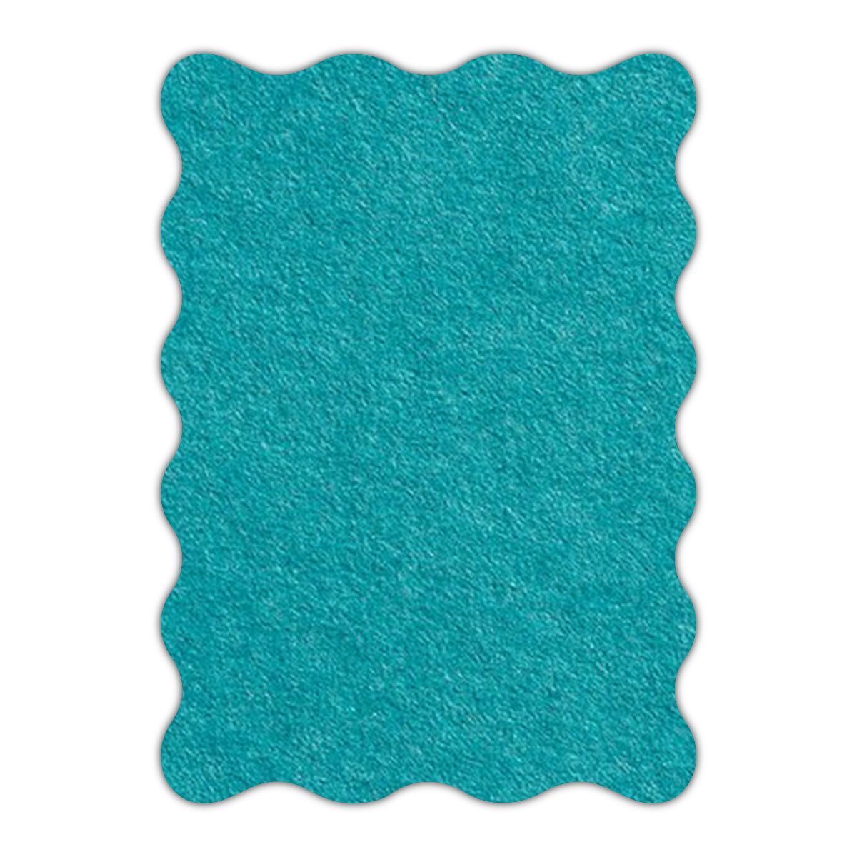 CMYK Print on Aqua Blue Cardstock | Shape P73 | 2" x 3"