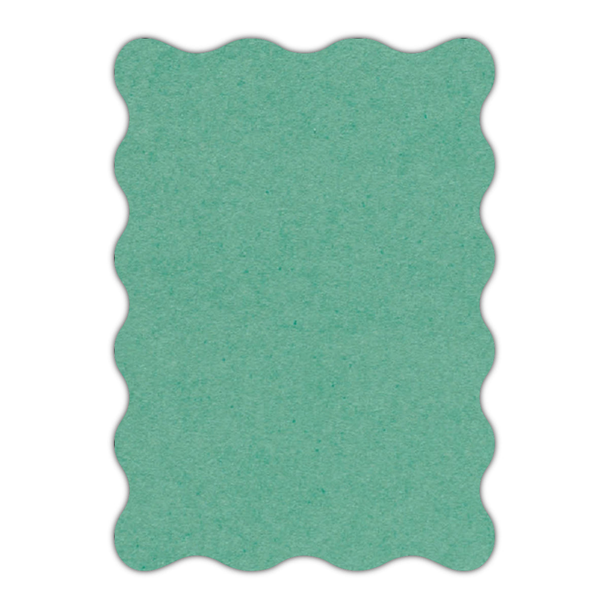CMYK Print on Caribbean Blue Cardstock | Shape P73 | 4.25" x 5.5"