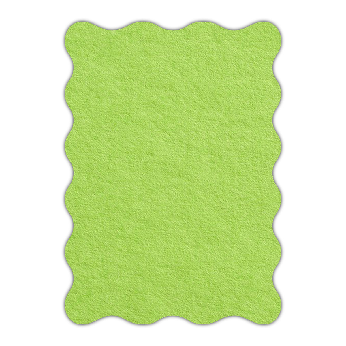CMYK Print on Leaf Green Cardstock | Shape P73 | 2" x 3.5"