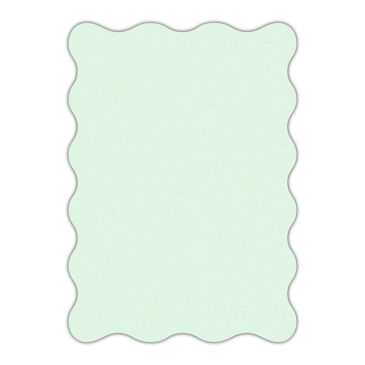 CMYK Print on Pastel Green Cardstock | Shape P73 | 5" x 8"